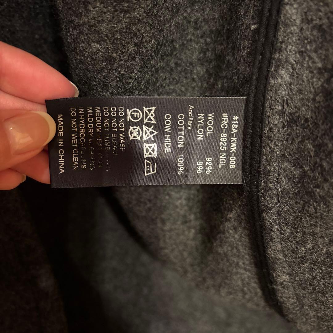 ORCIVAL ダッフルコート グレー　4