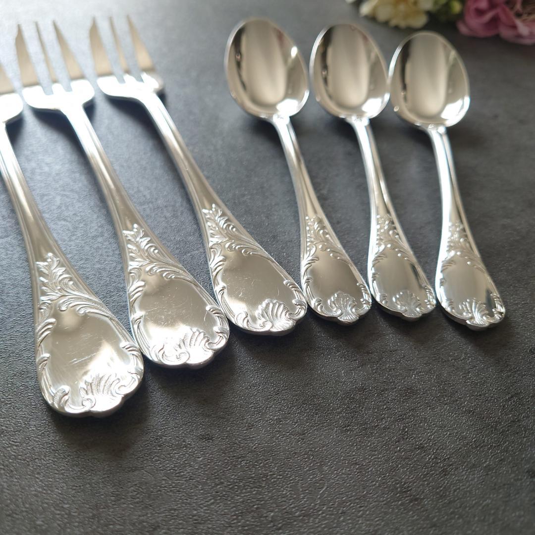 クリストフル マルリー ケーキフォーク コーヒースプーン 6点