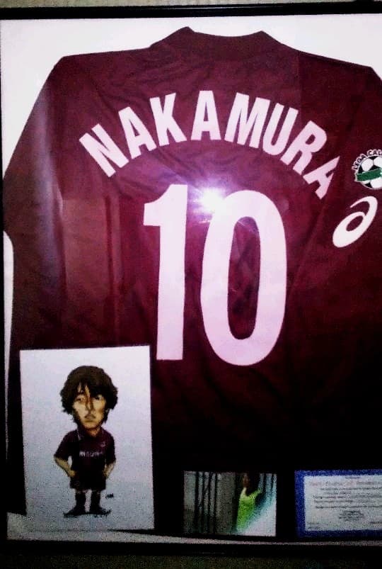 中村俊輔さんサイン入り　レッジーナユニホーム