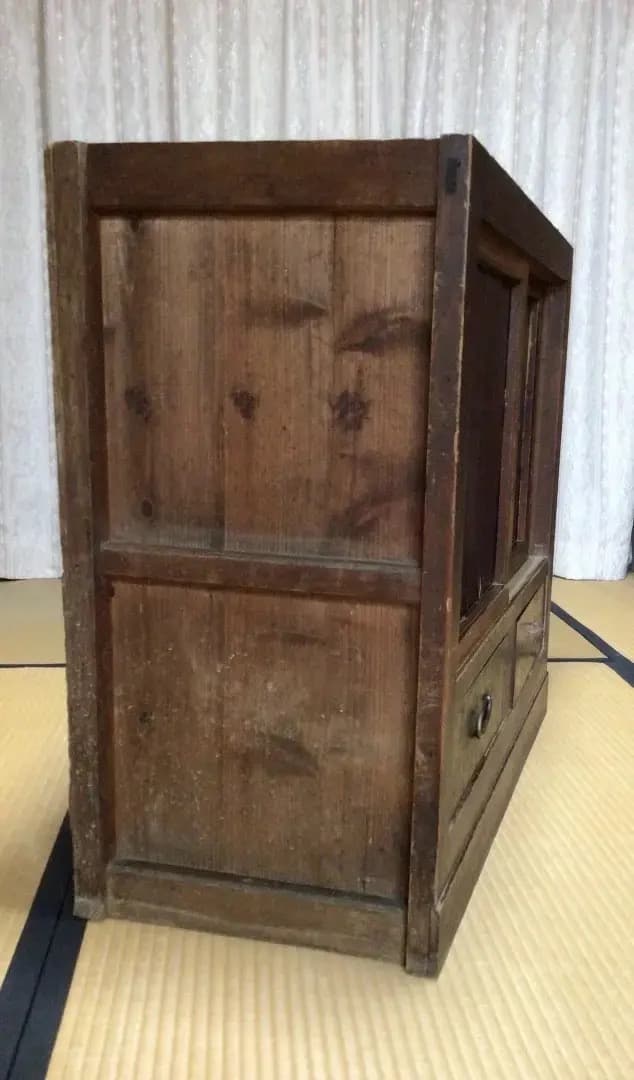 昭和レトロ　みずや　戸棚　食器棚　アンティーク