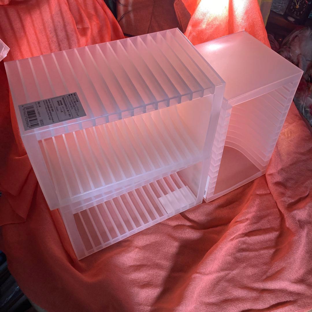 [Used] CDラック 半透明　3コ　日本製