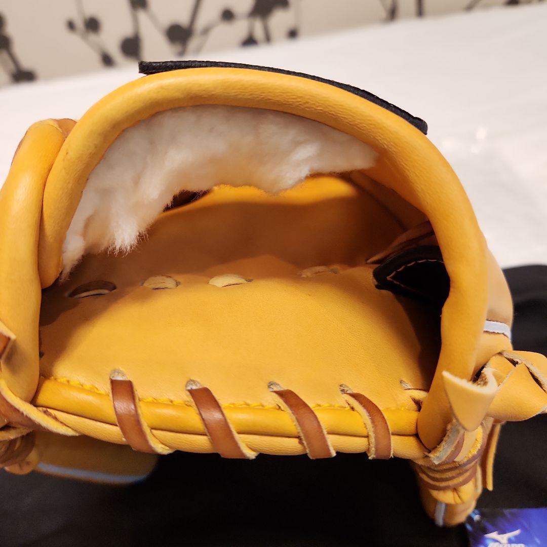 【希少】ミズノプロ　軟式　ノースアメリカンステアハイド　サイズ9　ショートサード