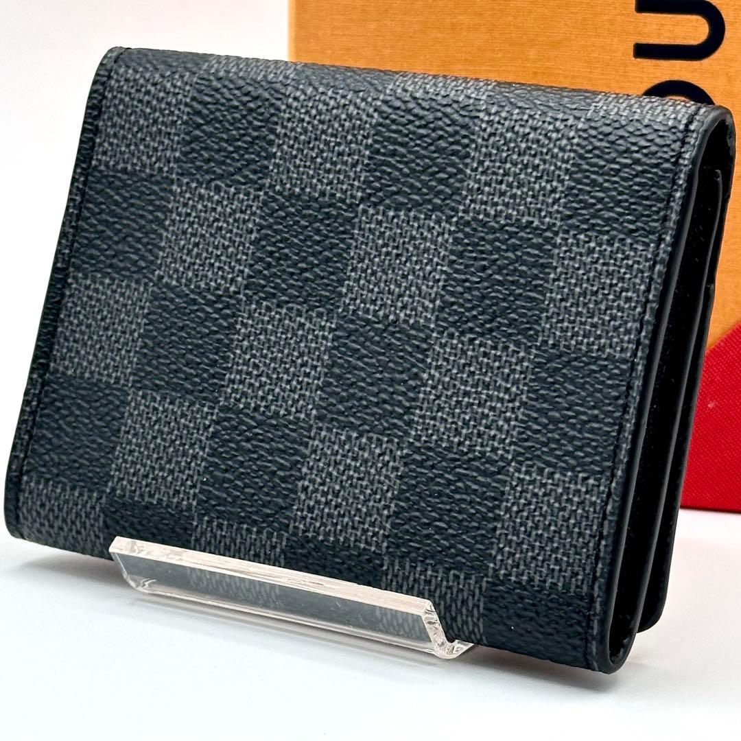 【新型/超極美品】ルイヴィトン ダミエグラフィット アンヴェロップ カード入れ
