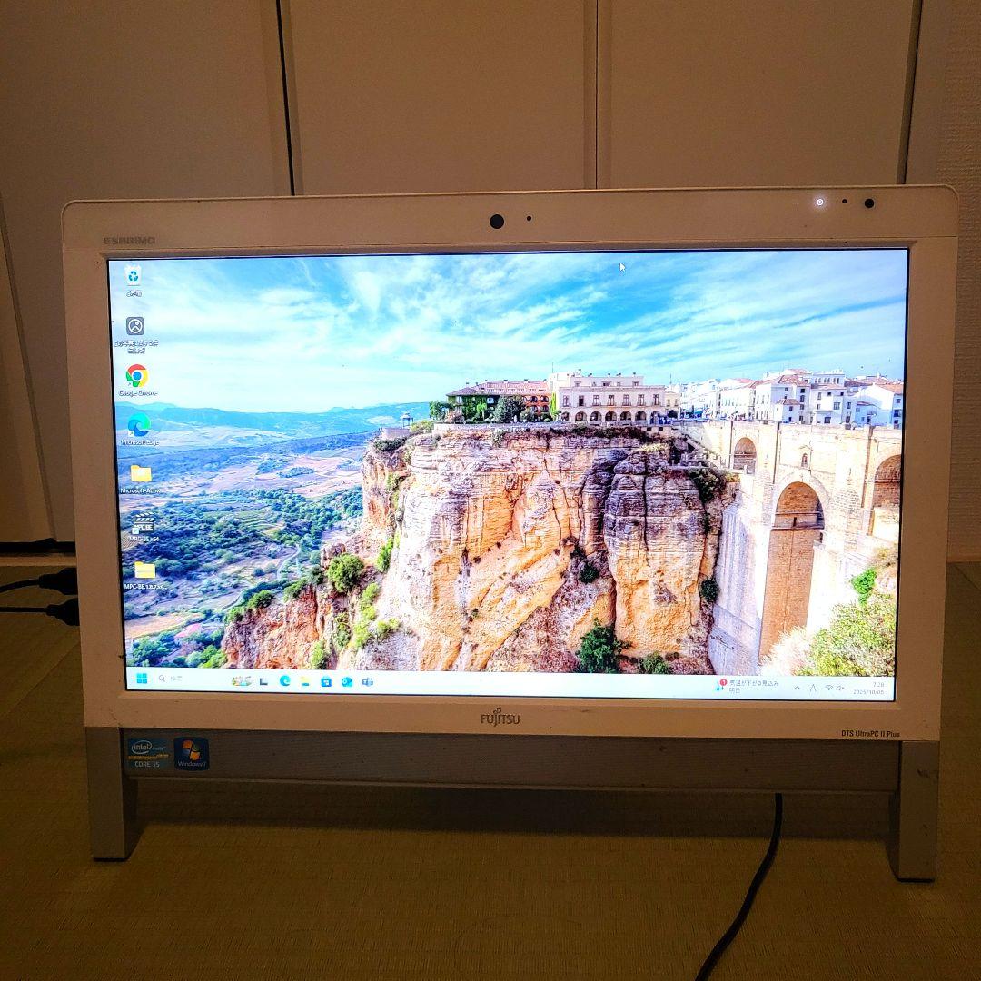 Win11Pro/Office2024/i5-8GB-SSD/富士通一体型PC
