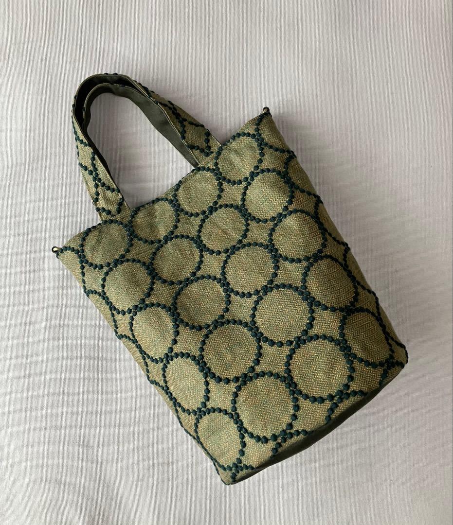 ミナペルホネン ハンドメイドパッチワーク×tambourine トートバッグ