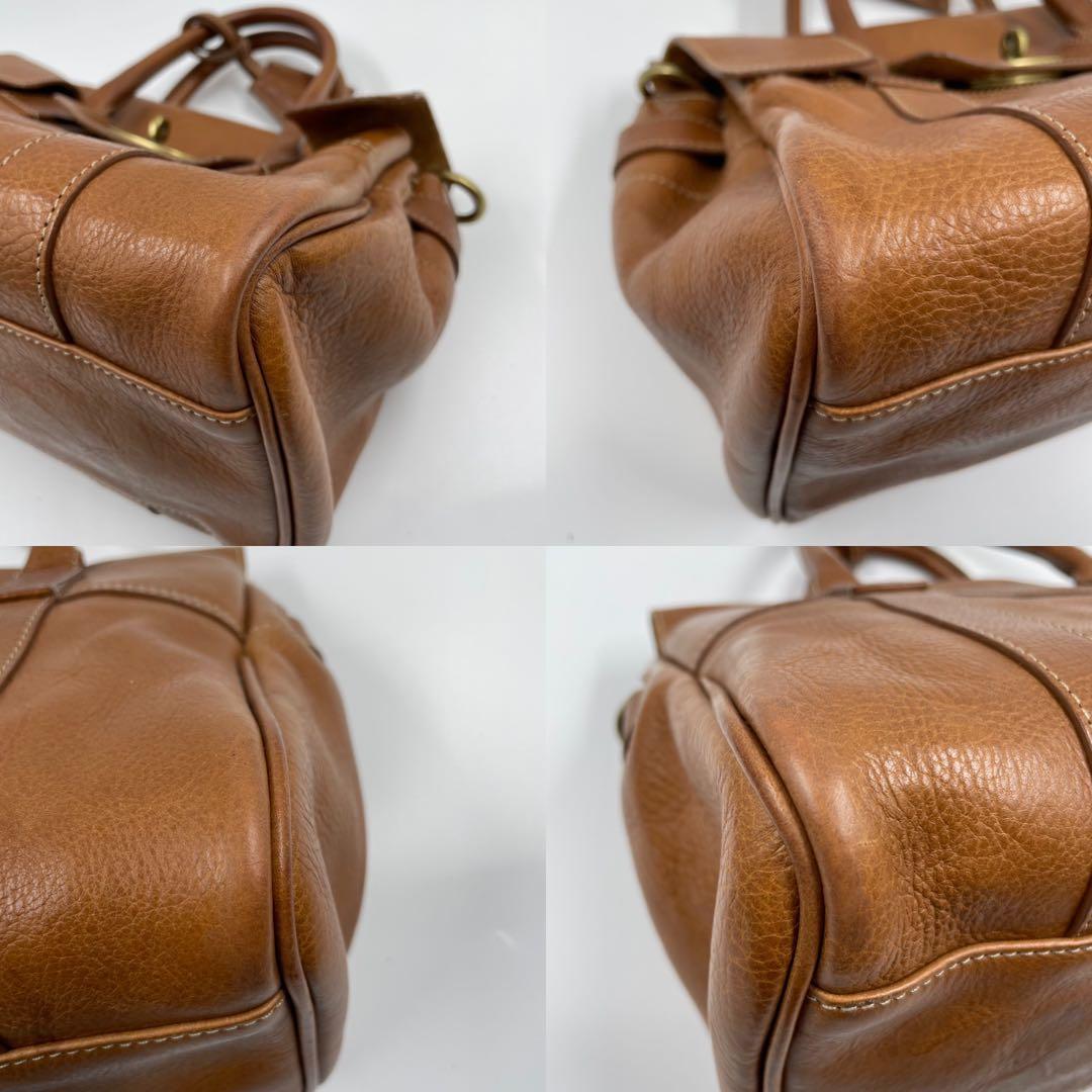 ✨美品✨　Mulberry ベイズウォーター　ショルダーバッグ　金具　ブラウン