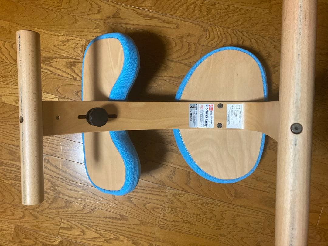 サカモトハウス　バランスチェアイージー　美品　ライトブルー　水色　純正カバー付き