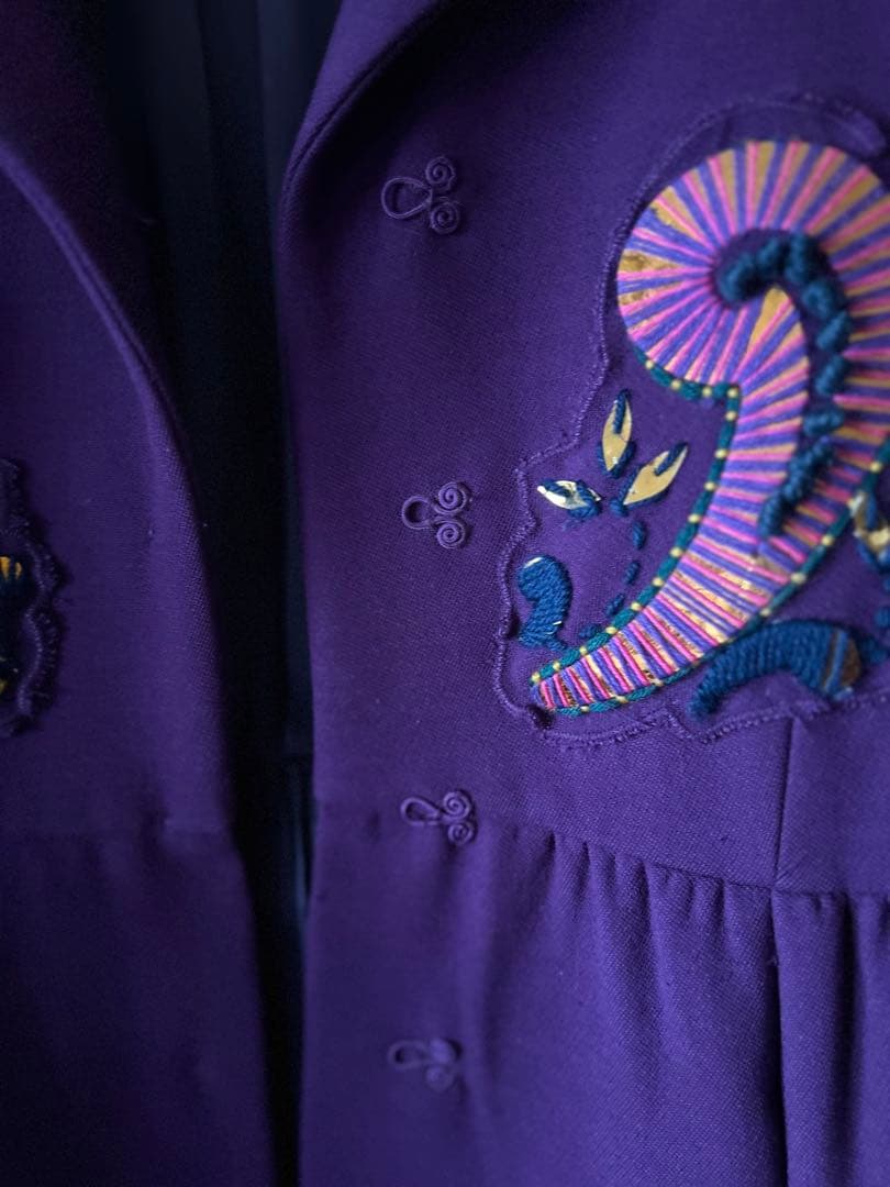 MIUMIU コートパープル