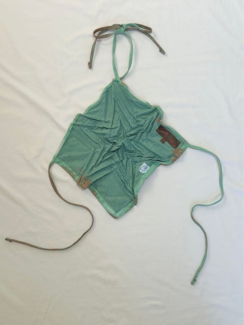 MASHA POPOVA のホルターネック デニム トップス