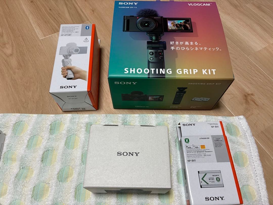 SONY VLOGCAM ZV-1 II シューティンググリップキット ホワイト