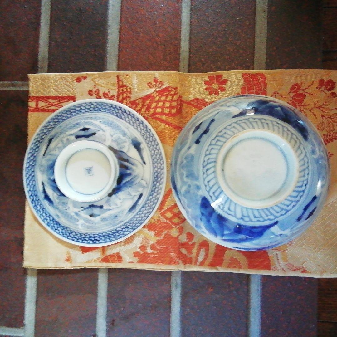 骨董品　青白磁 蓋付き丼