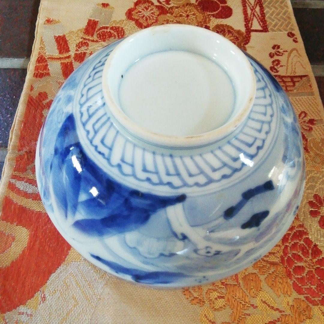 骨董品　青白磁 蓋付き丼