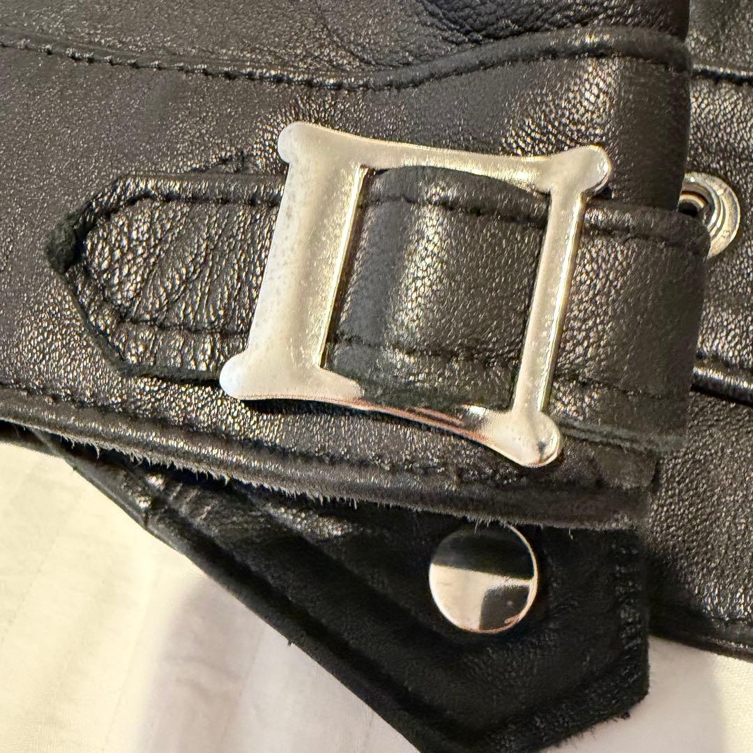 666 S 32 シングル ライダース ジャケット レザー 英国製 ブラック 黒