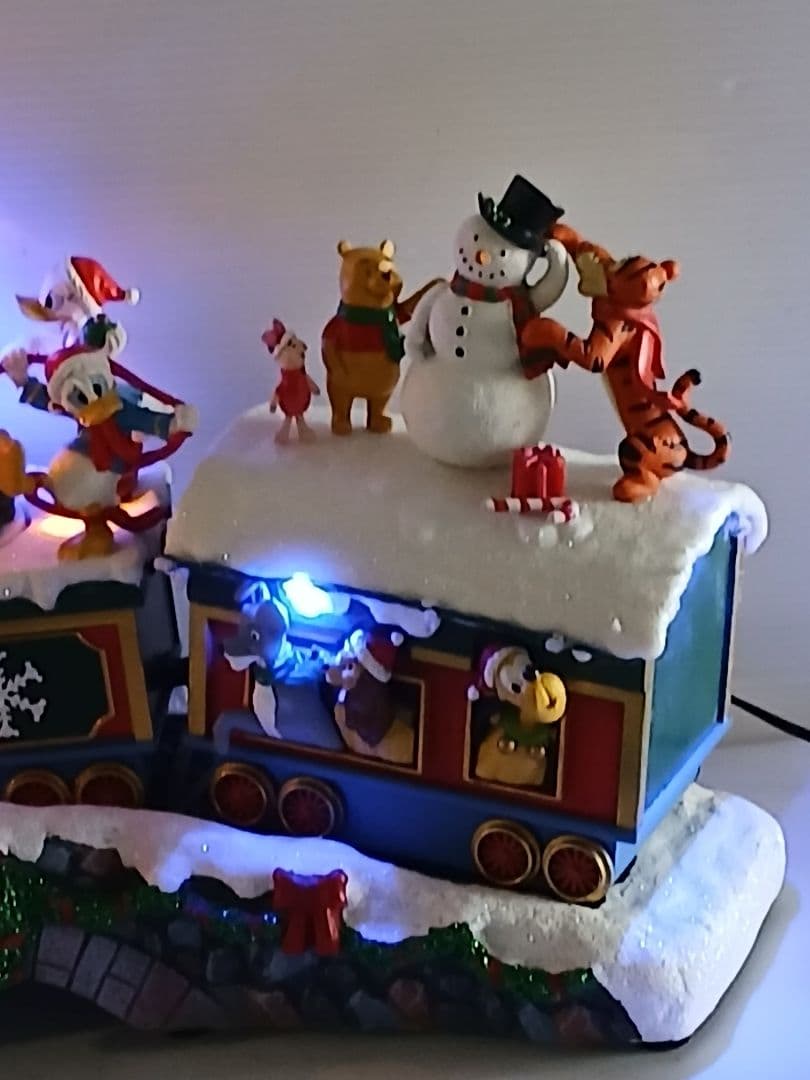 ディズニー　クリスマストレイン　サウンド付き、クリスマス飾り　照明LED