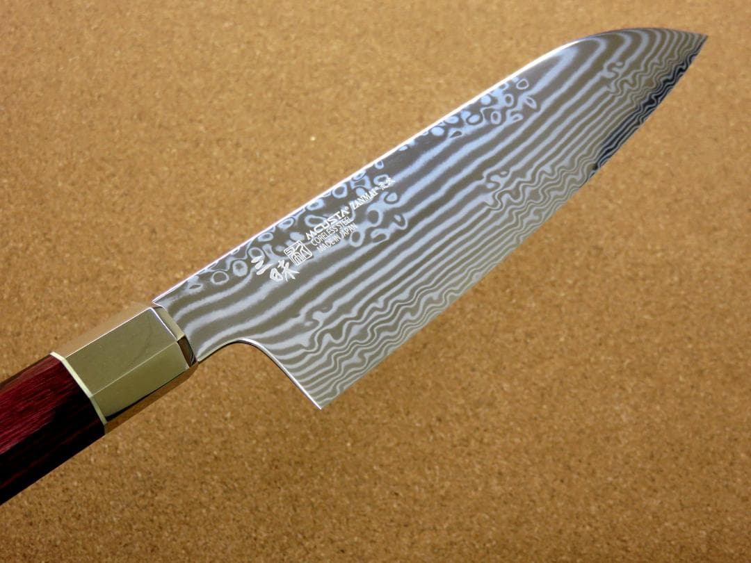 関の刃物 三徳包丁 180mm 三昧 荒波 コアレス鋼 野菜 肉切り 両刃万能