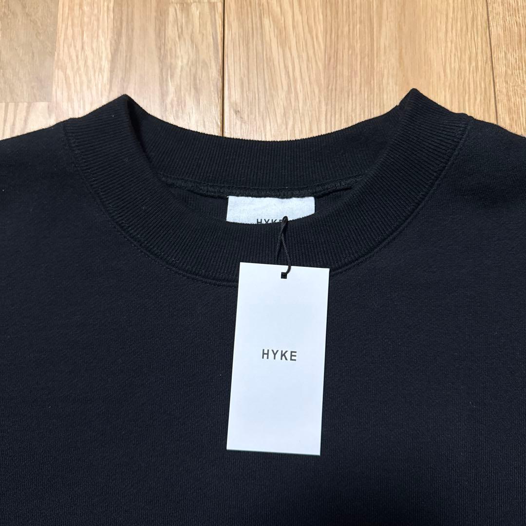 HYKE スウェット　黒　トレーナー　新品　タグ付き　5 XXL