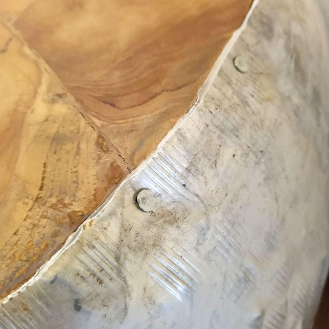 手作り ハンドメイド コーヒーテーブル アルミ×ウッド インテリア