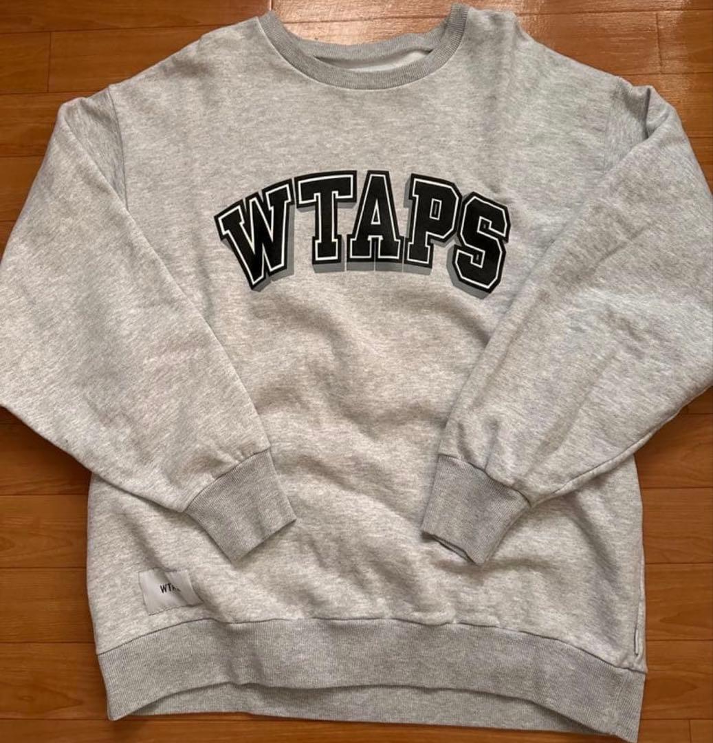 WTAPS グレー クルーネック トレーナー サイズX 03