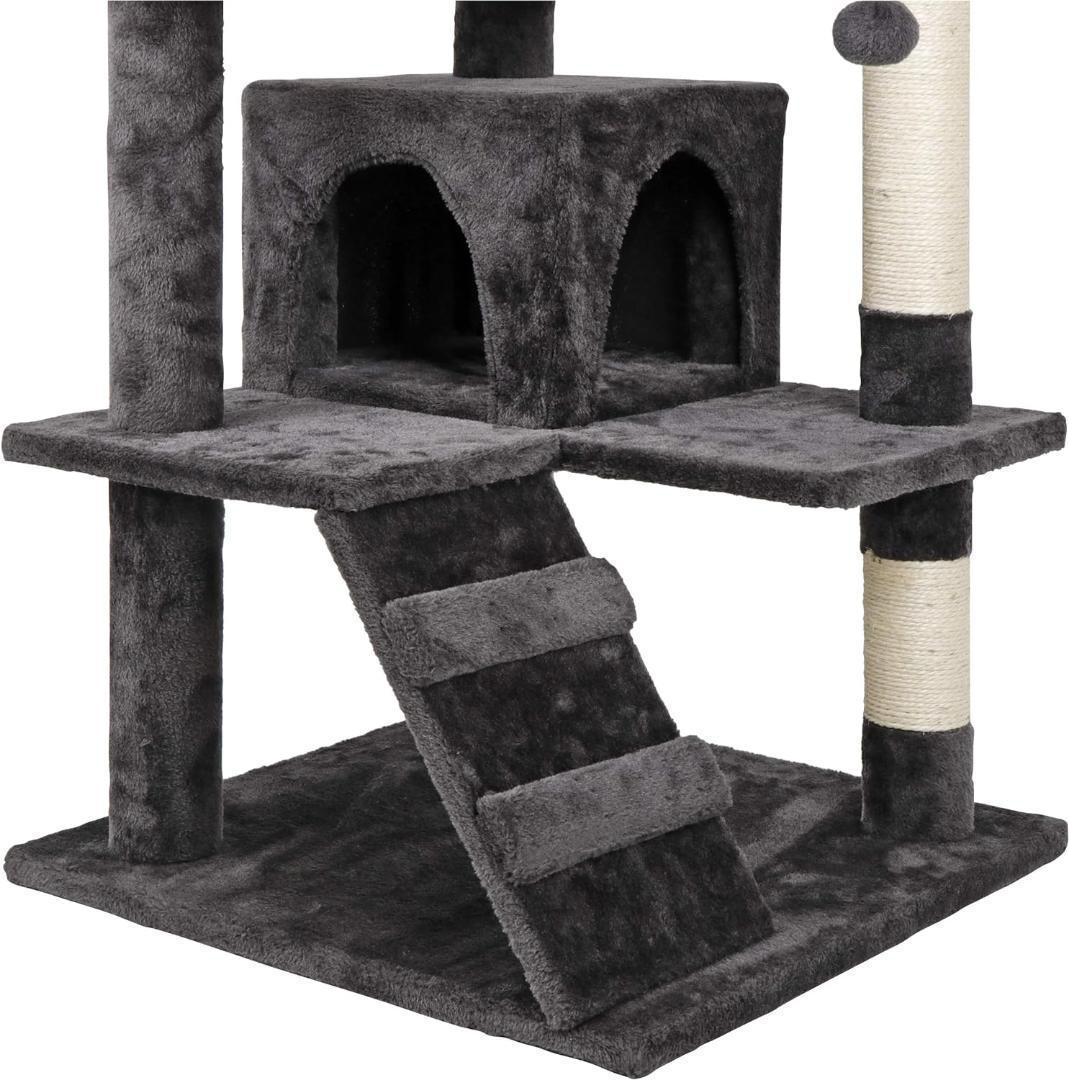 【M2942-88-56】キャットタワー 据え置き　高さ135cm　組み立て簡単