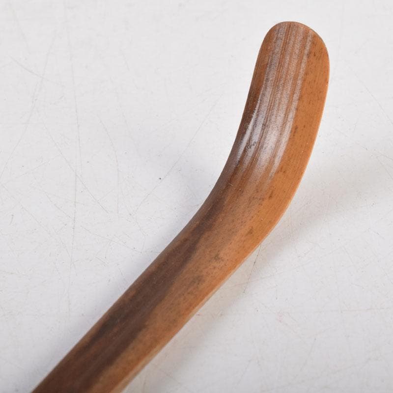 茶道具　奥田由英作　茶杓　銘「千代の友」　紫野　長谷川寛州書付　C　8884