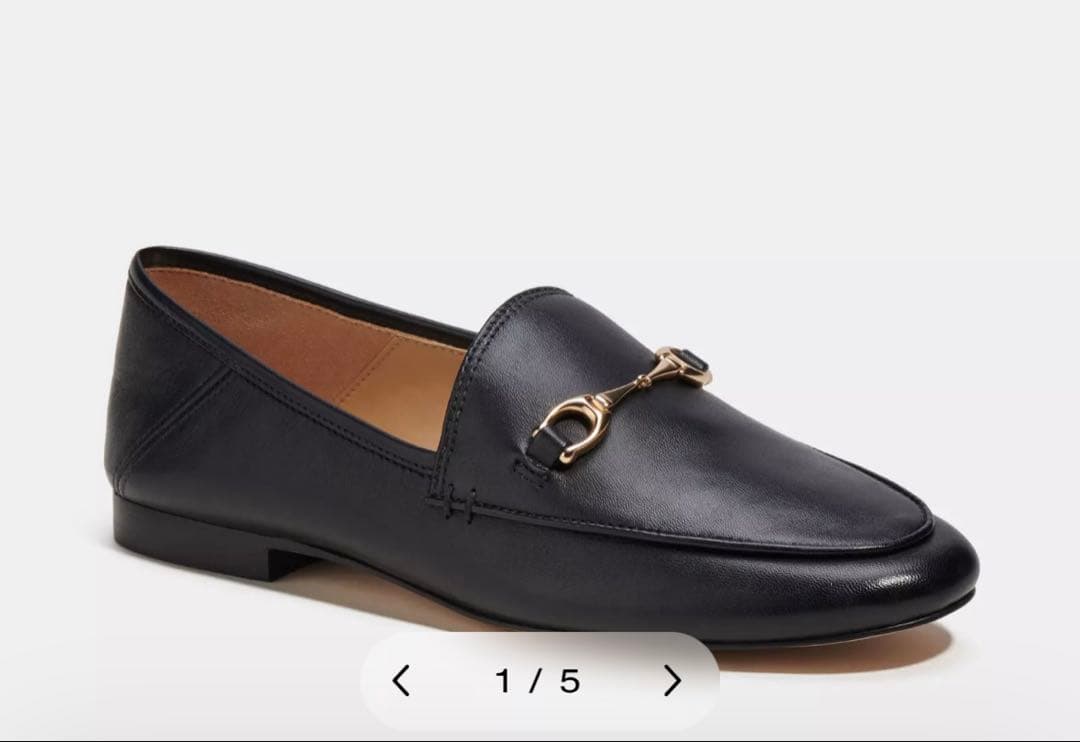 【室内試着のみ】　コーチ　ハーレー　ローファー ブラック　サイズUS6