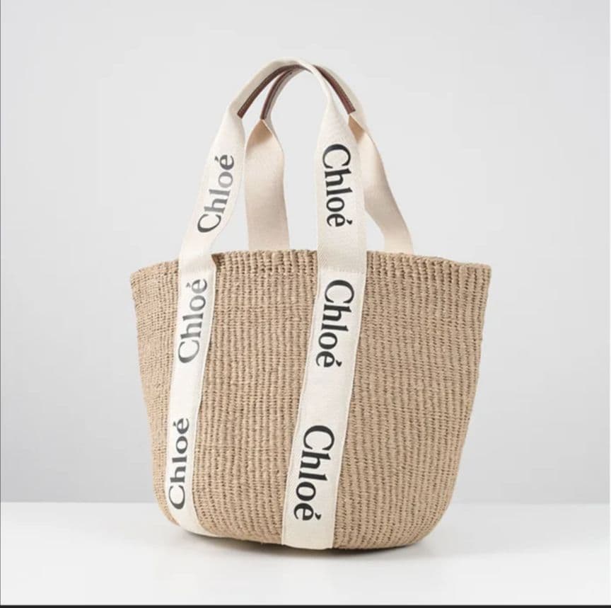 新品Chloe クロエ Woody ウッデイ ラージ バスケット バッグホワイト