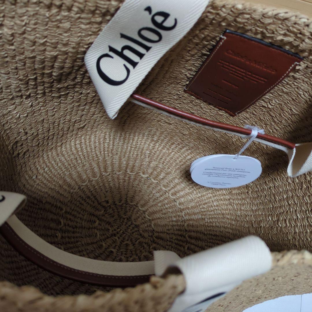 新品Chloe クロエ Woody ウッデイ ラージ バスケット バッグホワイト