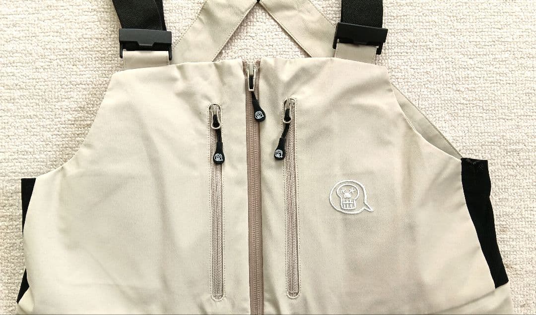 美品 unfudge アンファッジ PEEP BIB PANTS ベージュ