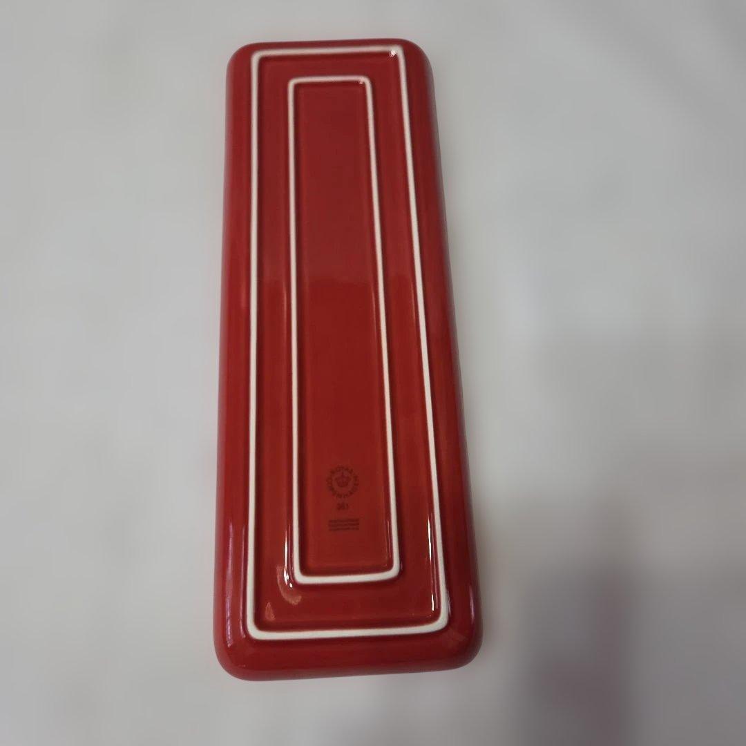 ロイヤルコペンハーゲン　フラワーエンブレム　アップルレッド　トレイ