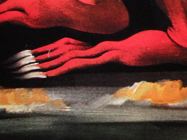 70’S★デビル★トイレ★タバコ★USA★ポスター★アート★悪魔★ビンテージ