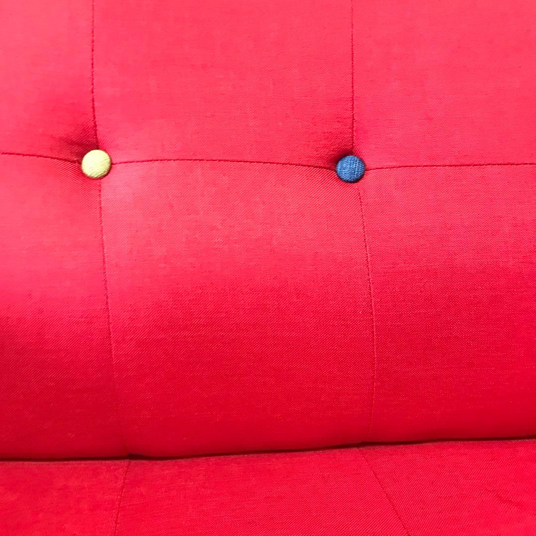 2人掛けソファ　赤