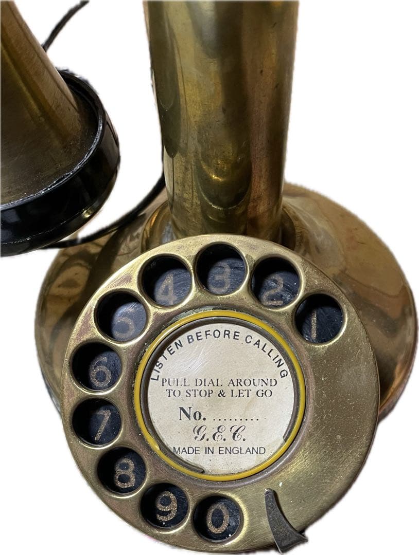 【1930年代】アンティーク　真鍮電話機　雑貨　インテリア　お洒落　おしゃれ