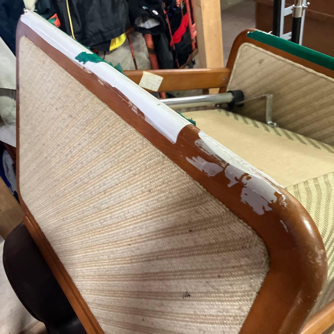 昭和レトロ カリモク リクライニングチェア 一人掛けソファー ロビーチェア