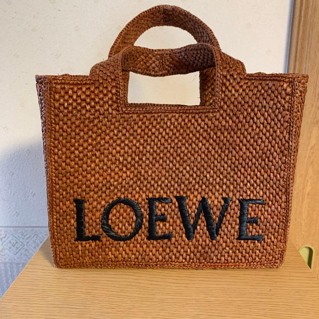 LOEWE ストローかごバッグ ブラウン　れもん様お願い致します