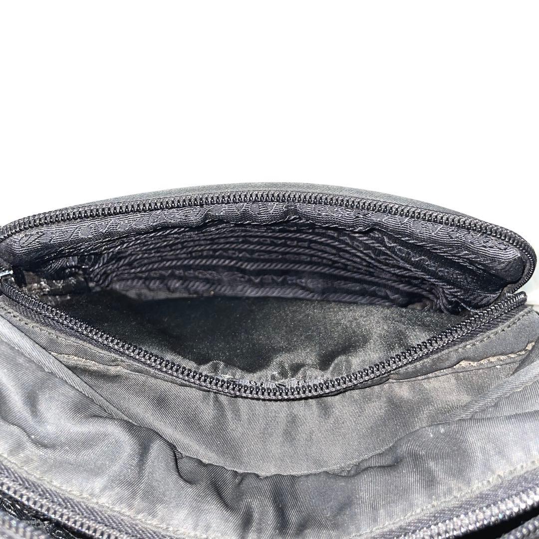 【良品】PRADA プラダ　カメラバッグ　ナイロン　ブラック　黒　レディース