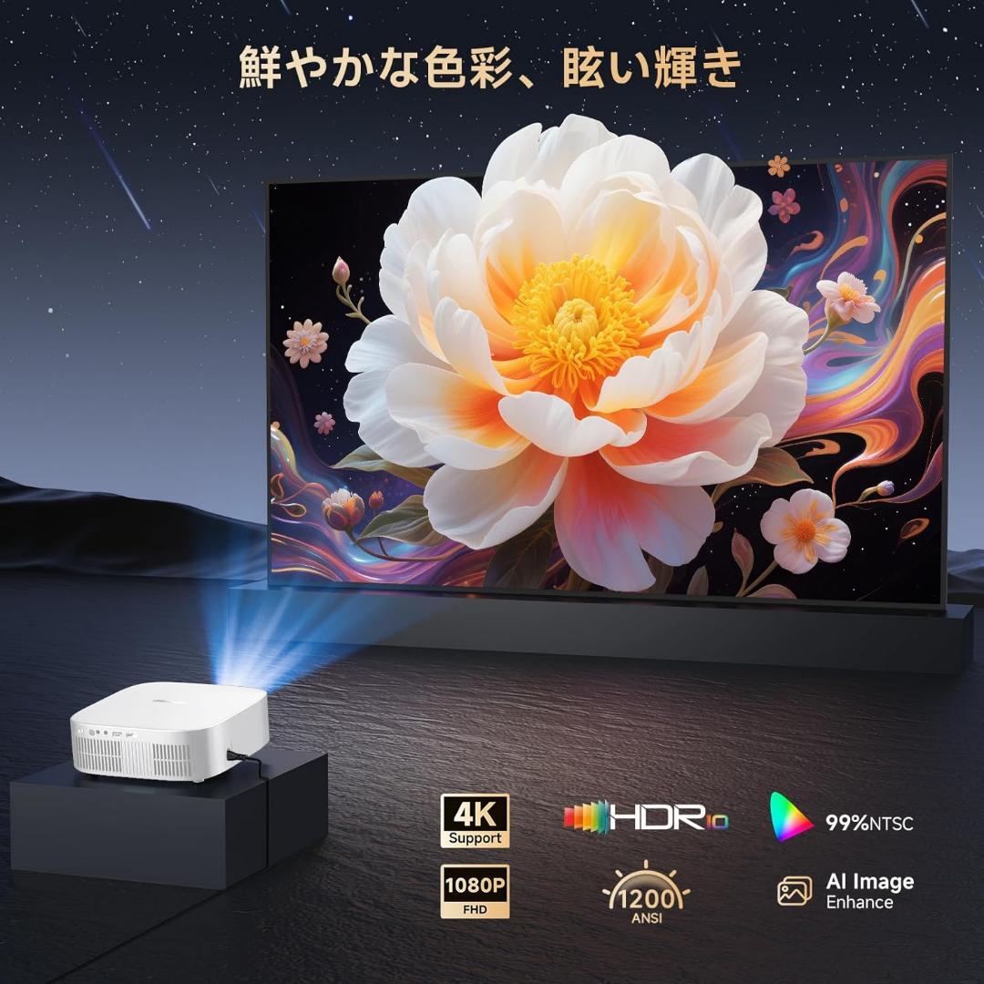プロジェクター 1200ANSI オートフォーカス ネトフリ YouTube