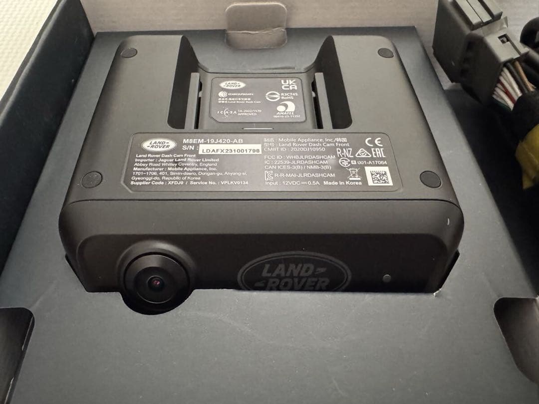 ランドローバー 前後ドライブレコーダー 純正 中古 美品 動作確認済み