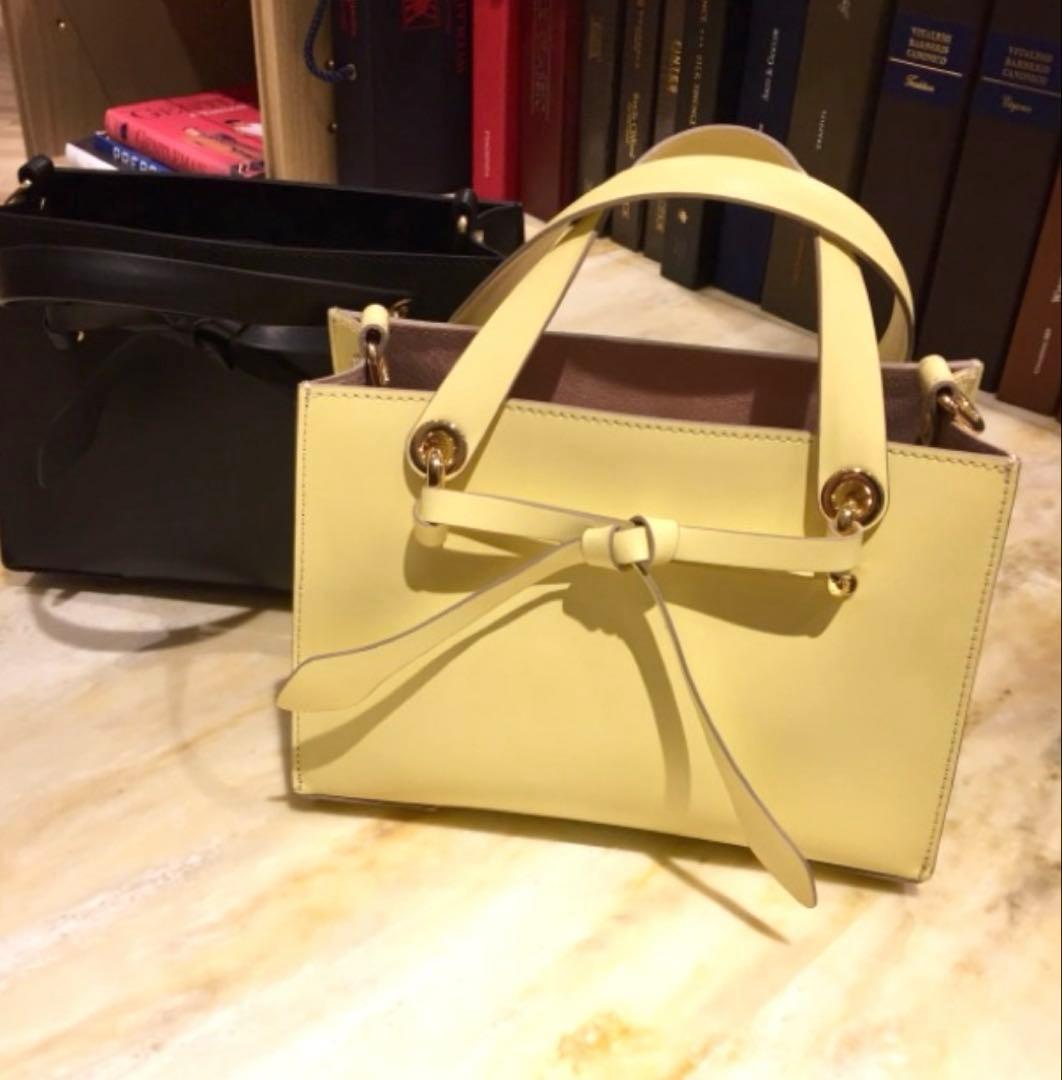 れい様IACUCCIイアクッチ　リボンスクエアバッグ