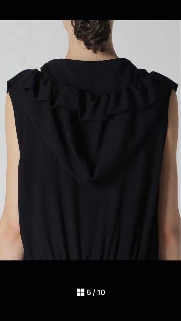 ヨージヤマモトノースリーブギャザーワンピース今期品美品サイズＳ