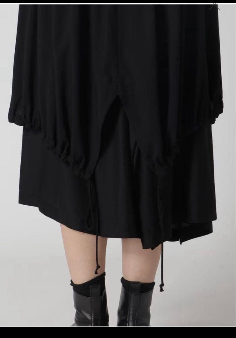 ヨージヤマモトノースリーブギャザーワンピース今期品美品サイズＳ