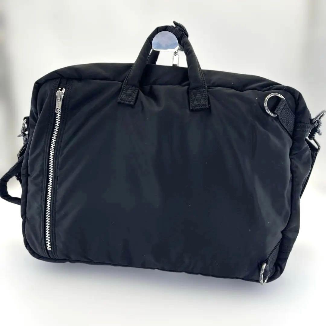 PORTER ポーター タンカー 3WAY ブリーフケース 黒 一層式　美品ロゴ