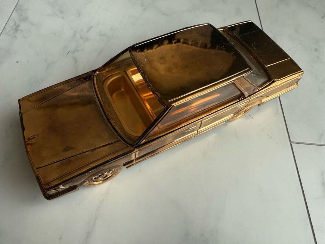 日産 セドリックY30金属製シガレットケース オルゴール 当時物！NISSAN