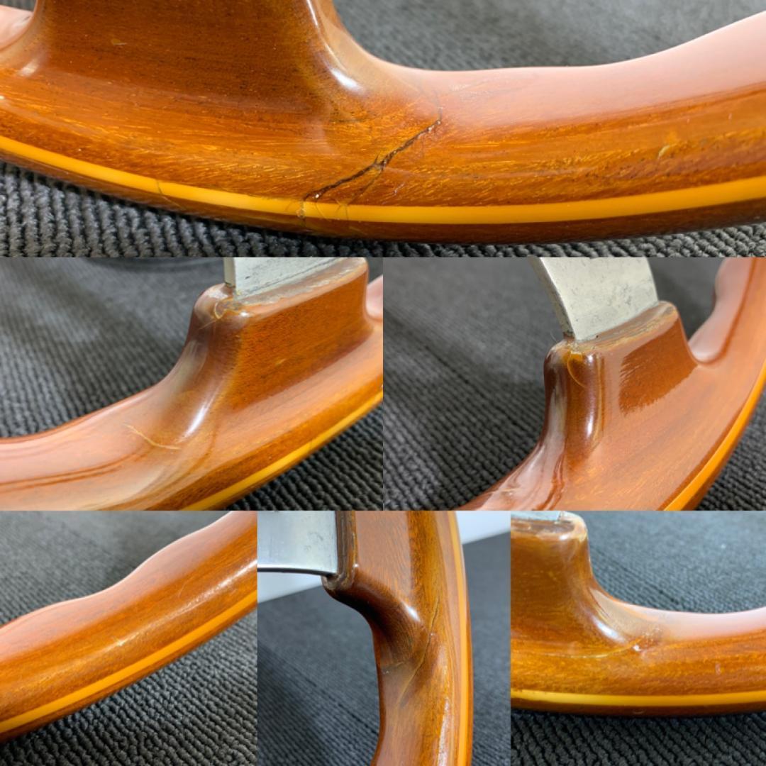 パーソナル PERSONAL 大径ウッドステアリング 39パイ 当時物