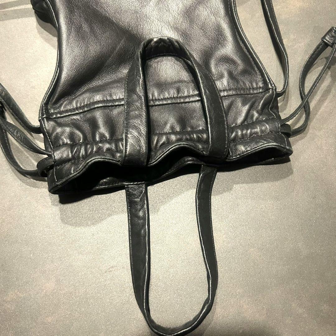 CCU LEATHER SHEEP SKIN BAG 巾着バッグ