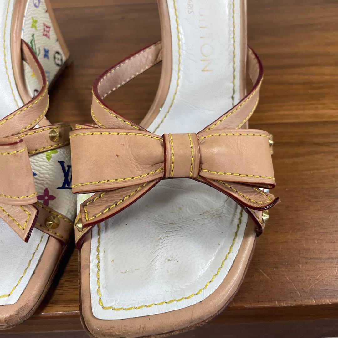 LOUIS VUITTON　ルイヴィトン★モノグラム　マルチカラー　ミュール