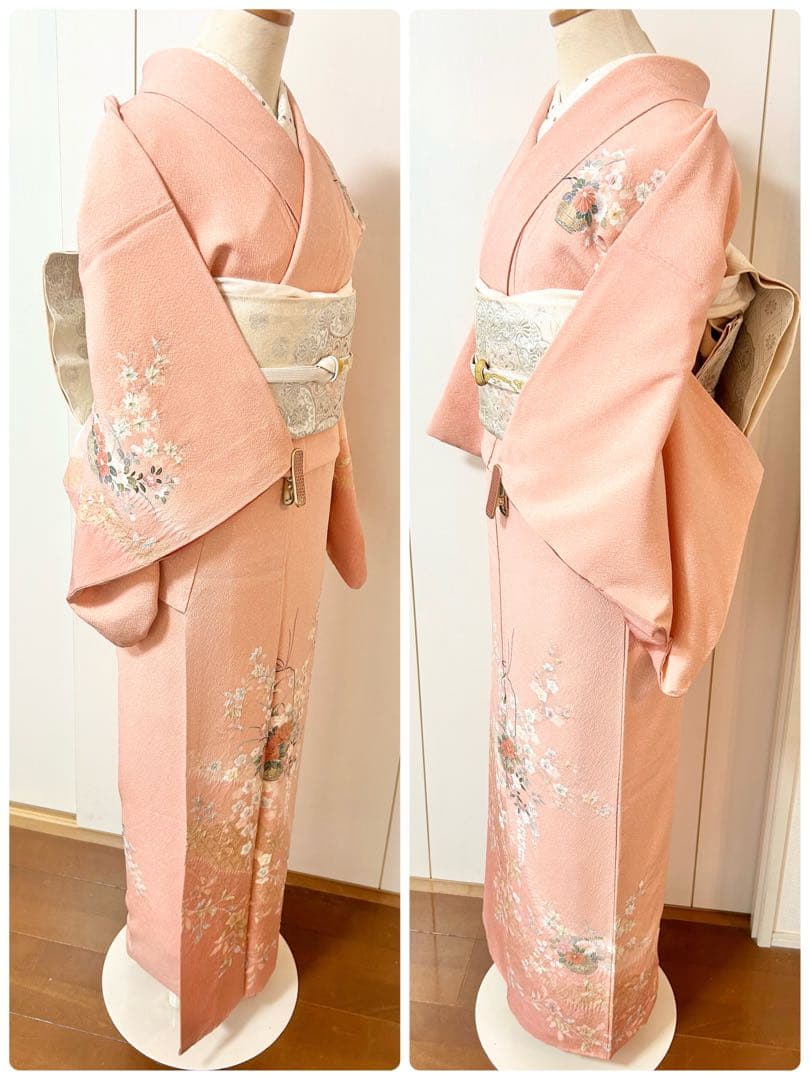 美品　絞り　正絹訪問着　フルセット4点　入学式　七五三　お宮参り　結婚式