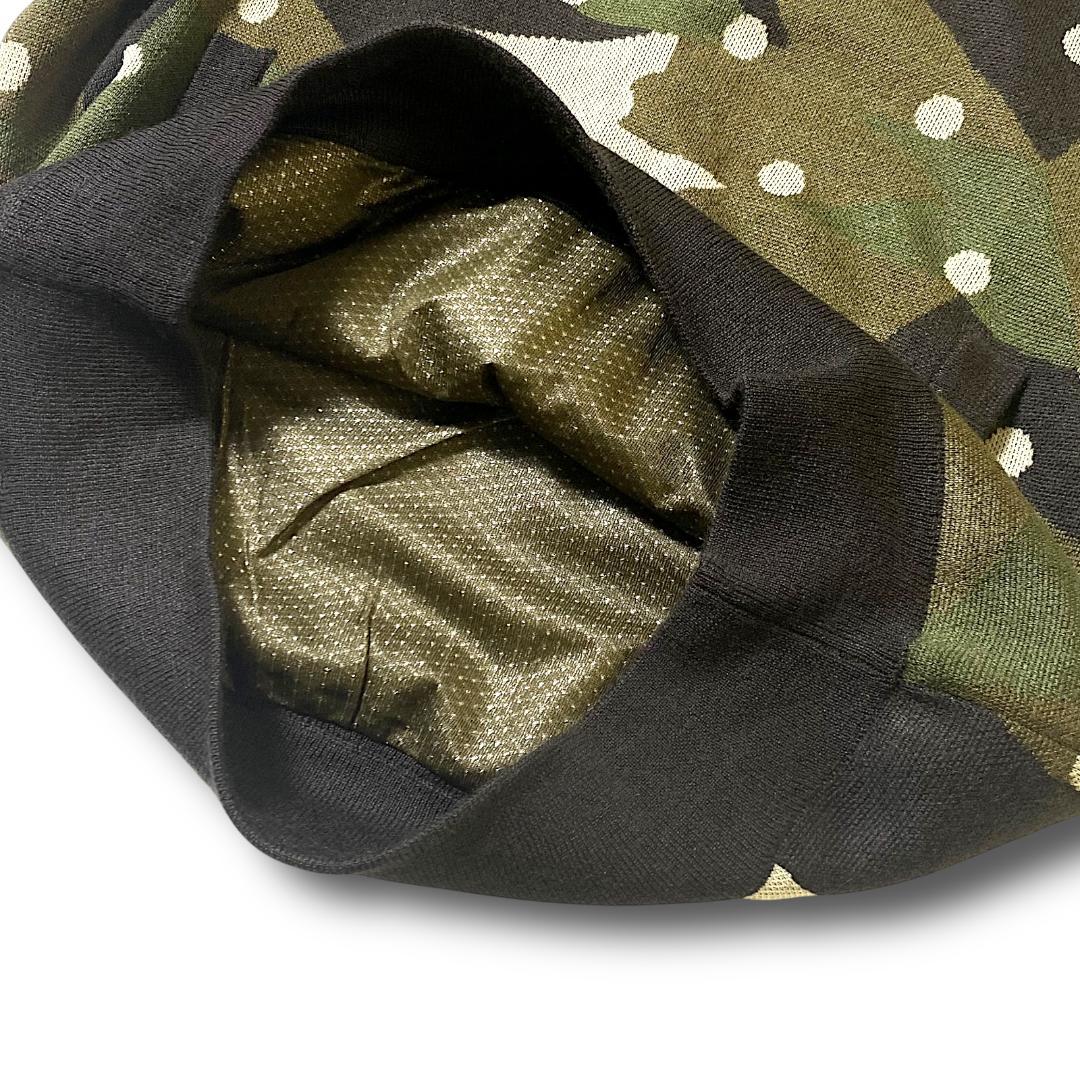 4 定価5.1万 パーリーゲイツ 3WAY ニット プルオーバー セーター 迷彩