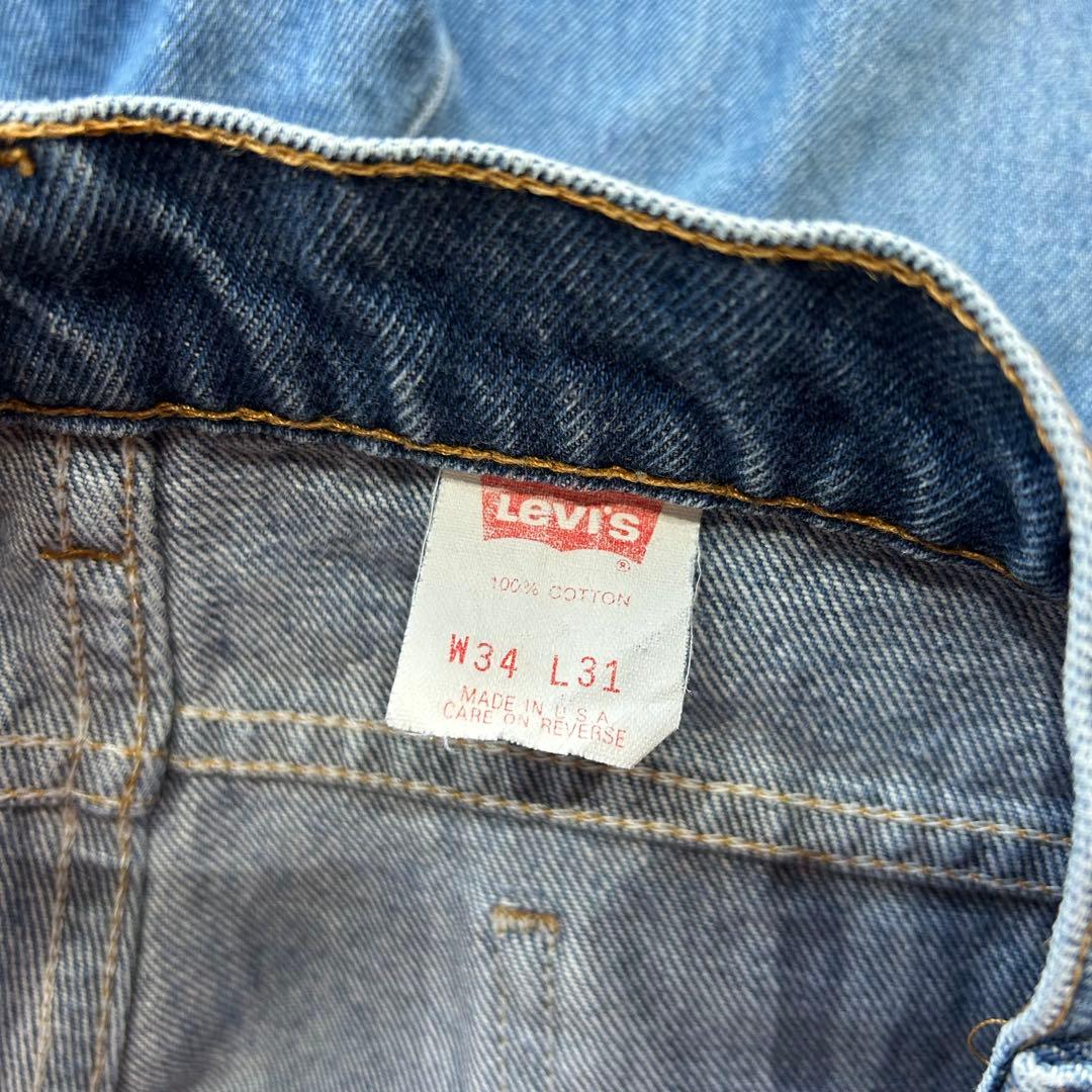 90S USA製 LEVI'S 505 オレンジタブ デニムパンツ 34 ヒゲ