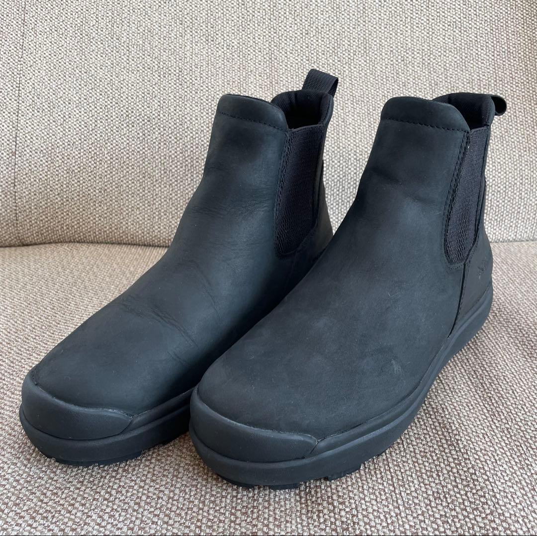 超美品 コロンビア 防水 防滑 ショートブーツ 黒 25