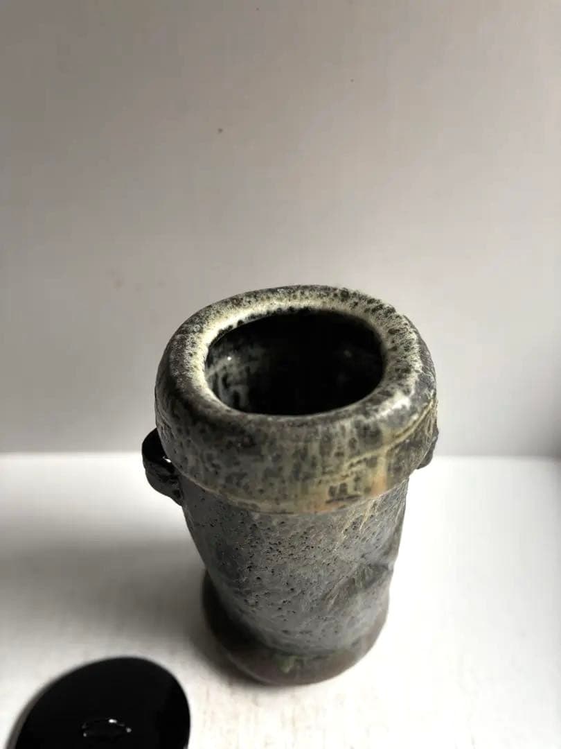 609 田中佐次郎 山瀬窯 水指 水差し 唐津焼 茶道 茶道具 未使用 希少